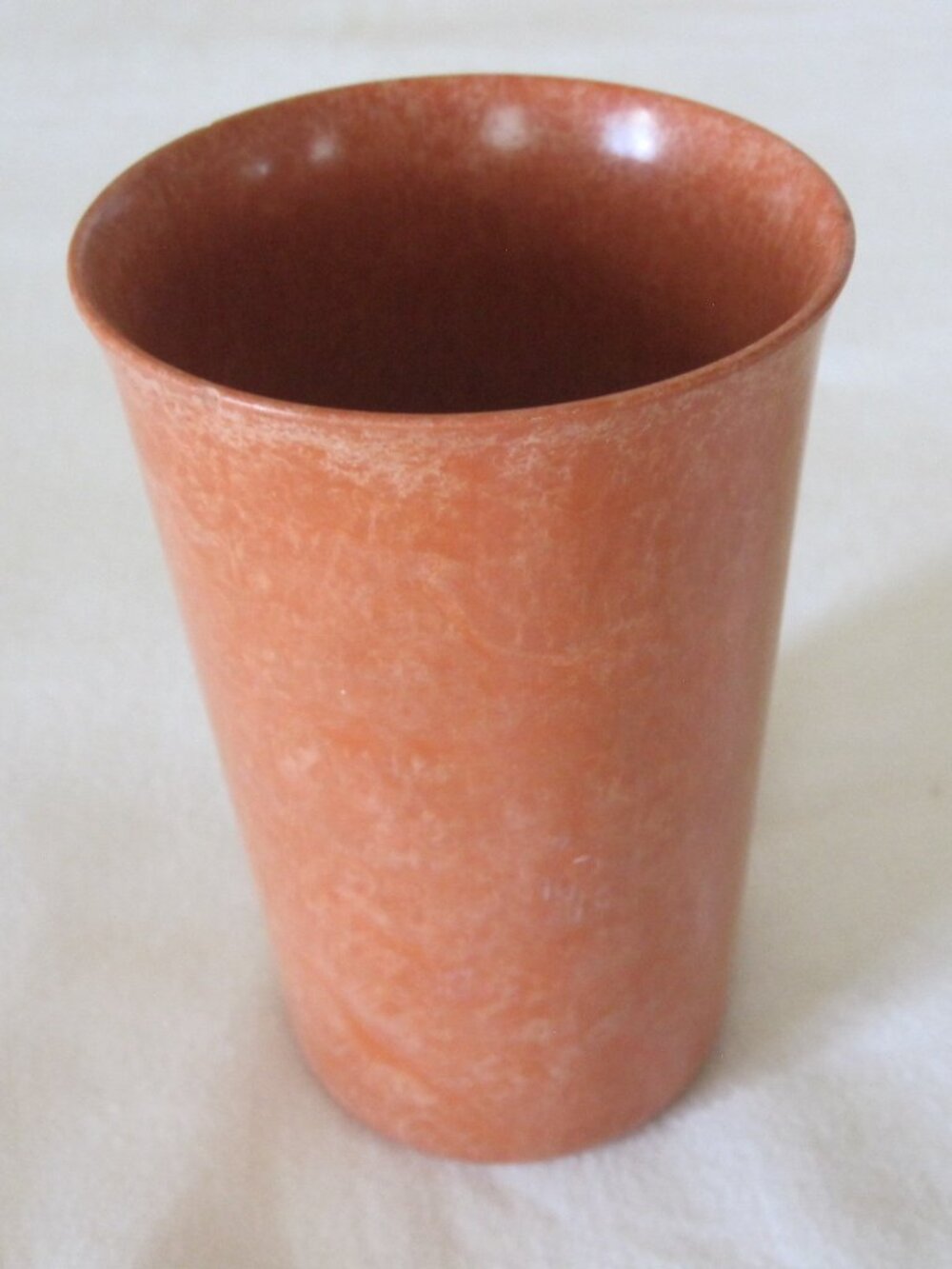 vintage Melmac Color Flyte 12oz 5" Rust Orange Juice Cup - Melamine